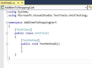 C# Code In Visual Studio